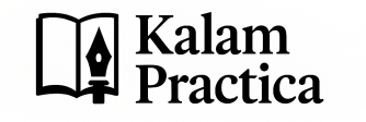 logo kalam practica white logo