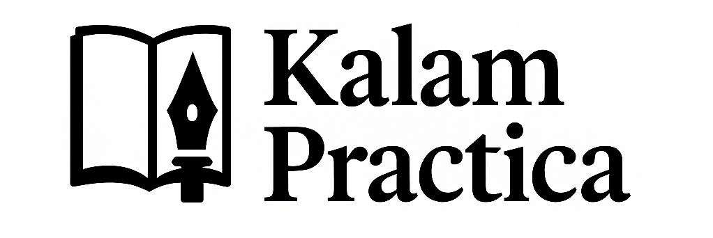 logo kalam practica white logo