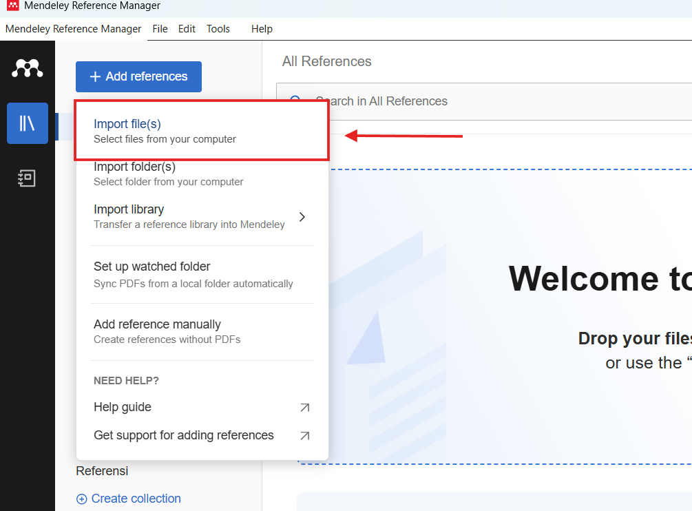 Menambahkan SItasi dari PDF atau RIS