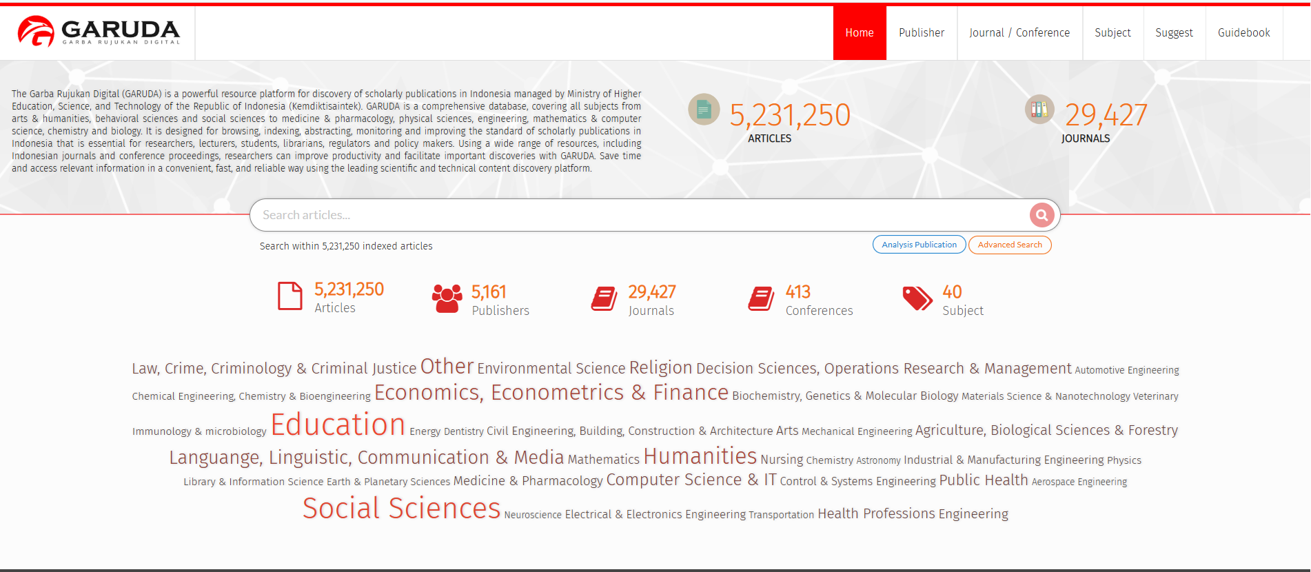 Homepage GARUDA